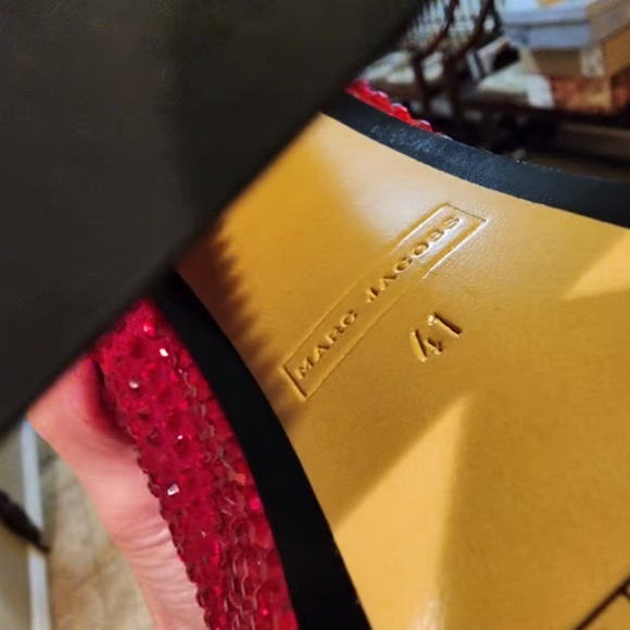 Marc Jacobs Glittering Red Platform Shoes - Picture 10 of 13